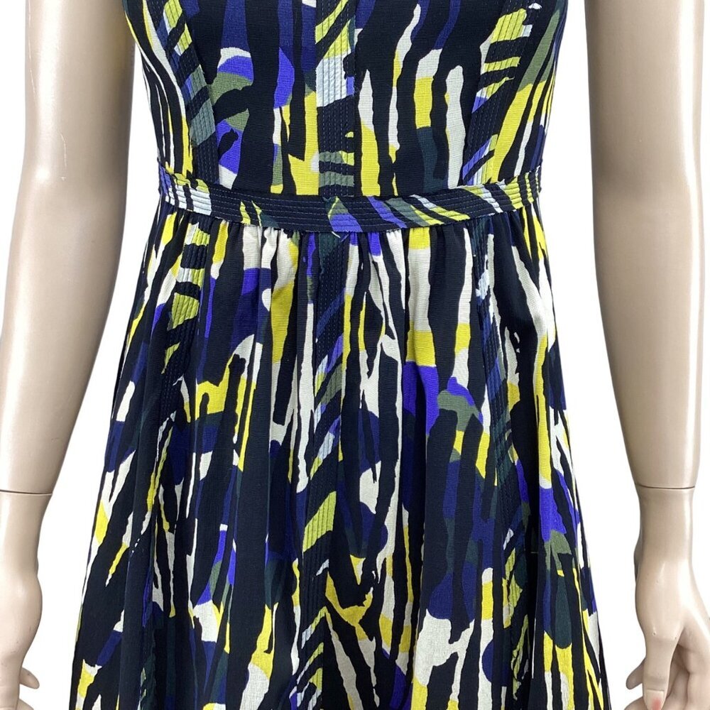Tracy Reese Modern Camo Print Sleeveless Dress Size 2 Fit and Flare - Picture 8 of 9